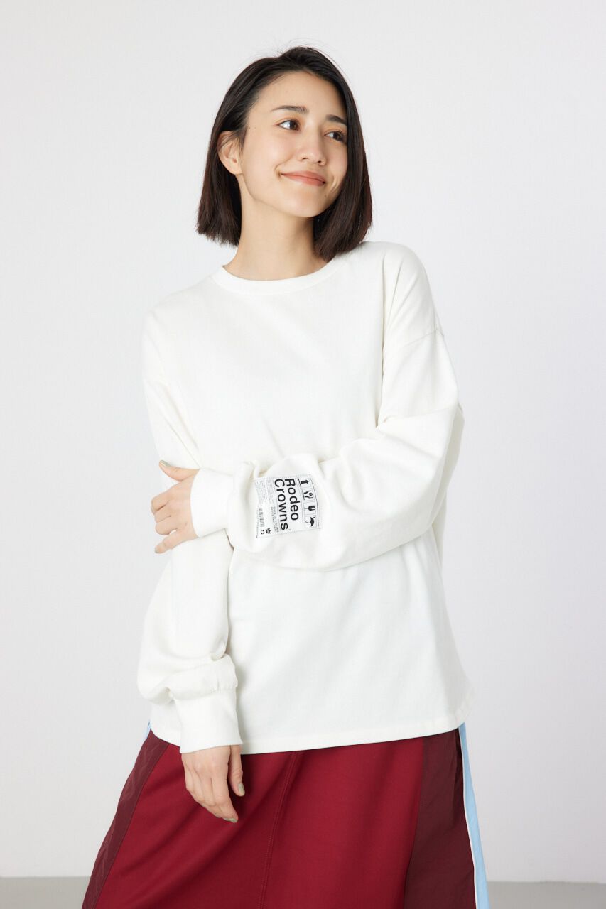 RODEO CROWNS「ネームパッチリラックスロングTシャツ」|Tシャツ・カットソー|