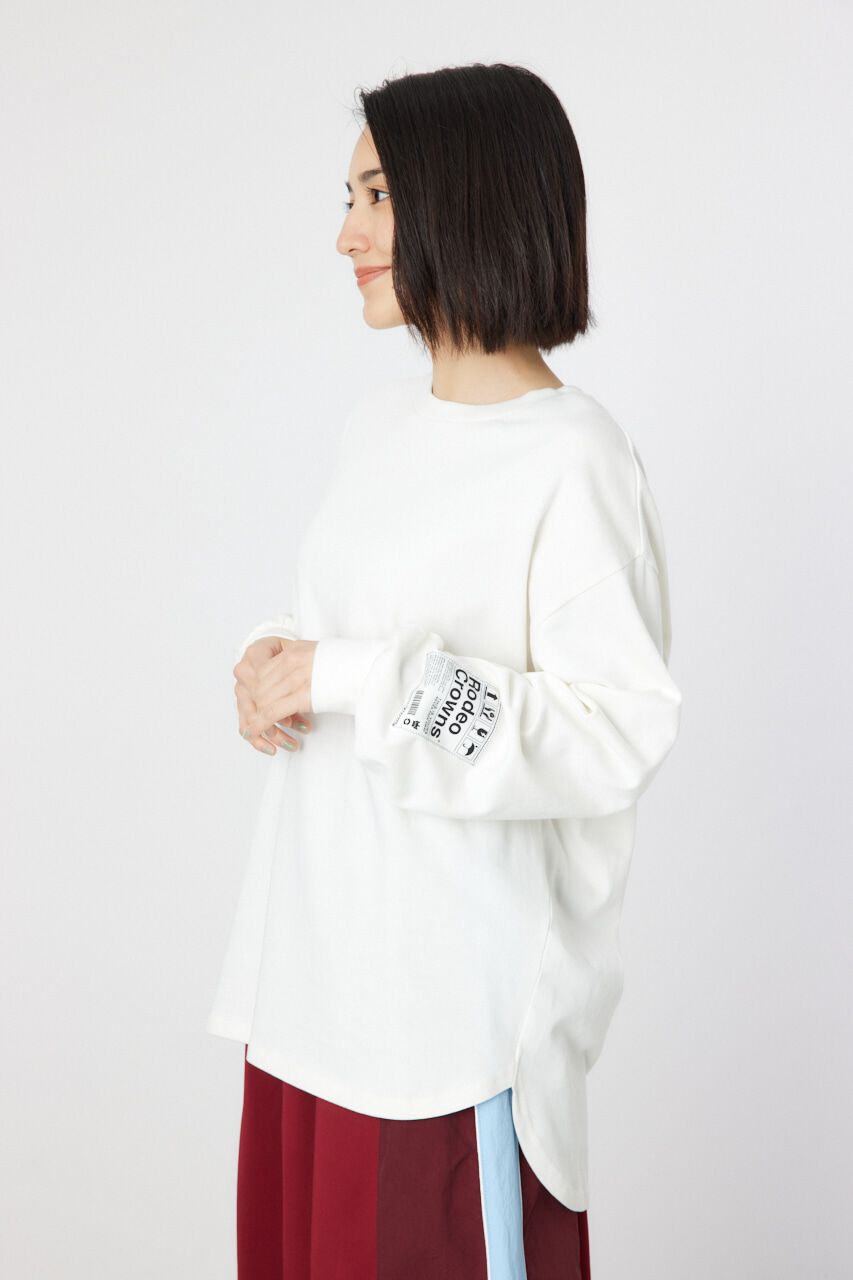 RODEO CROWNS「ネームパッチリラックスロングTシャツ」|Tシャツ・カットソー|