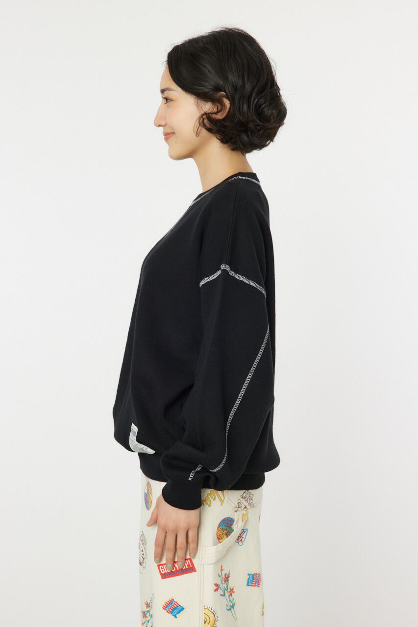 RODEO CROWNS「スウェットライクカラーステッチニットトップス」|ニット・セーター|