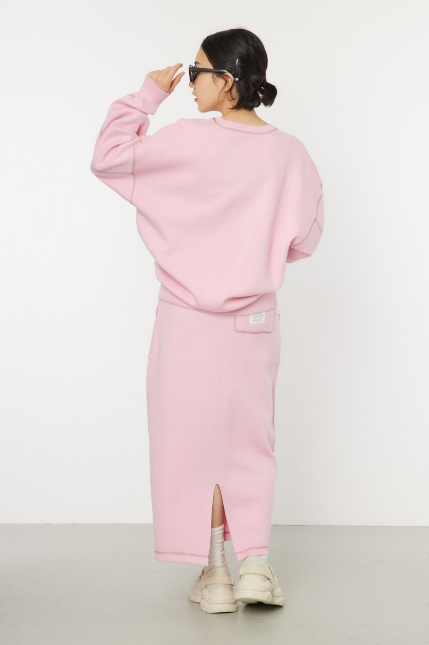 RODEO CROWNS「スウェットライクカラーステッチニットトップス」|ニット・セーター|