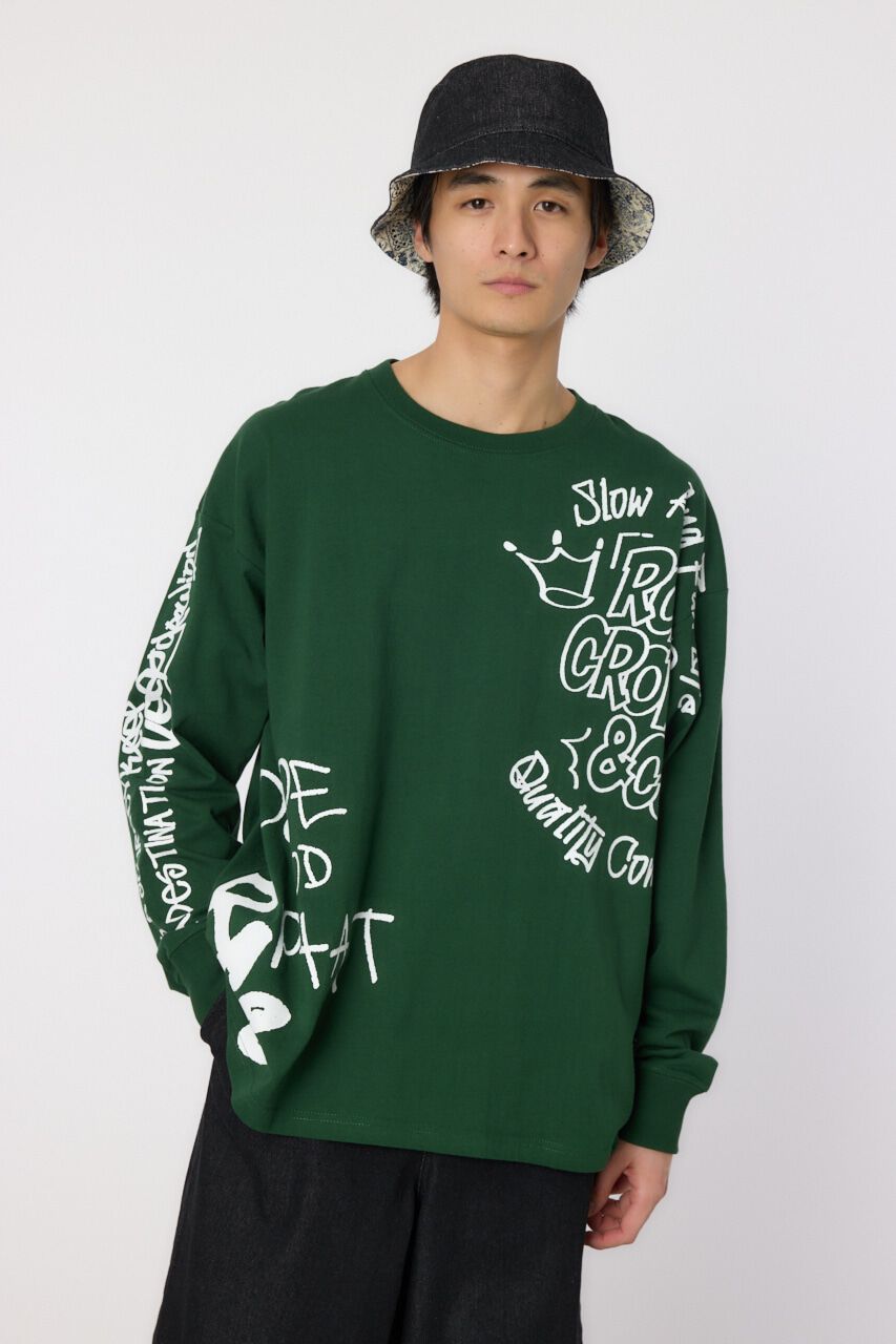 RODEO CROWNS「ランダムスケッチロングスリーブTシャツ」|Tシャツ・カットソー|