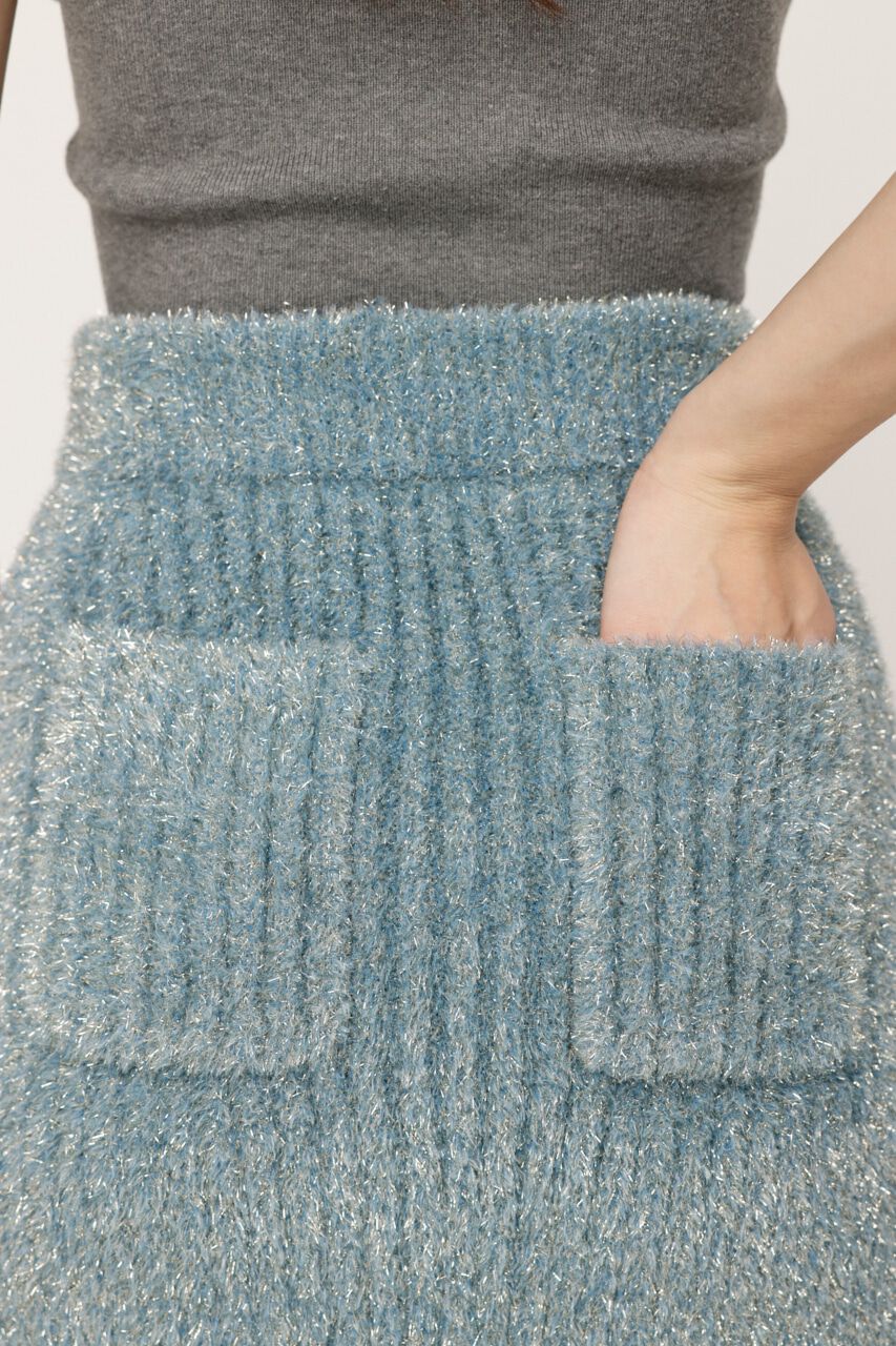 SLY「GLITTER KNIT ショートスカート」|スカート|