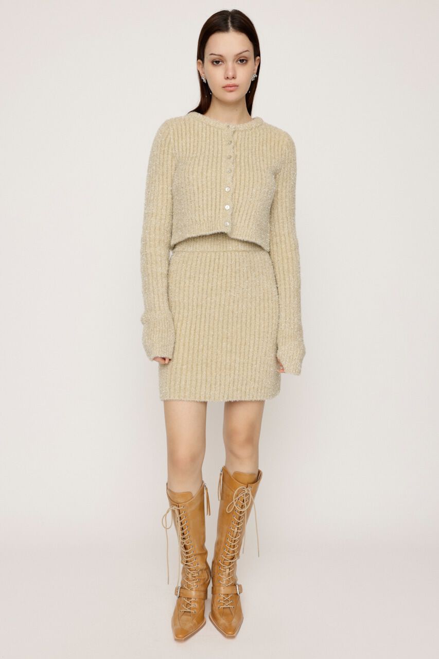 SLY「GLITTER KNIT ショートスカート」|スカート|