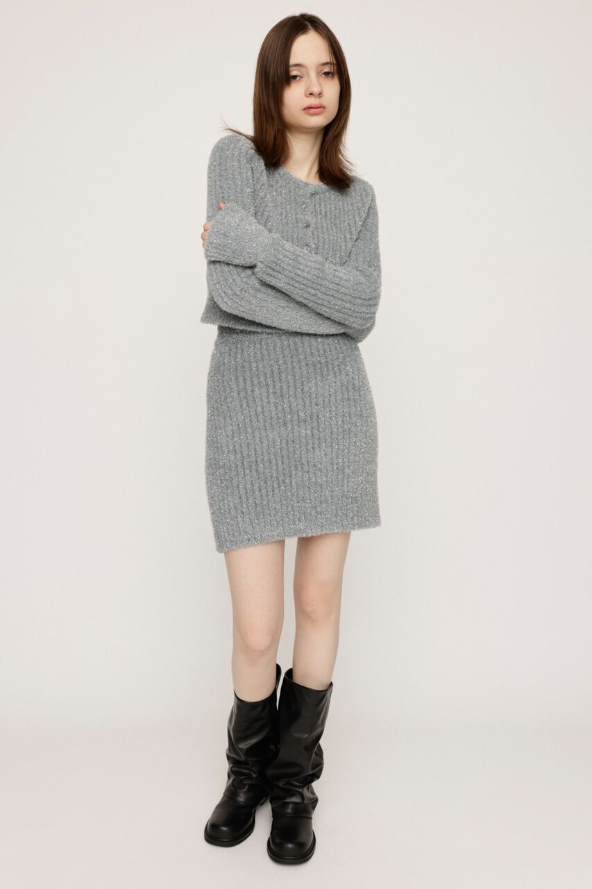 SLY「GLITTER KNIT ショートスカート」|スカート|