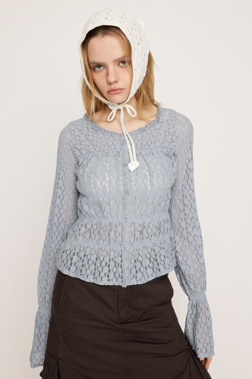 SLY「PUFFY SHIRRING CUT トップス」|Tシャツ・カットソー|