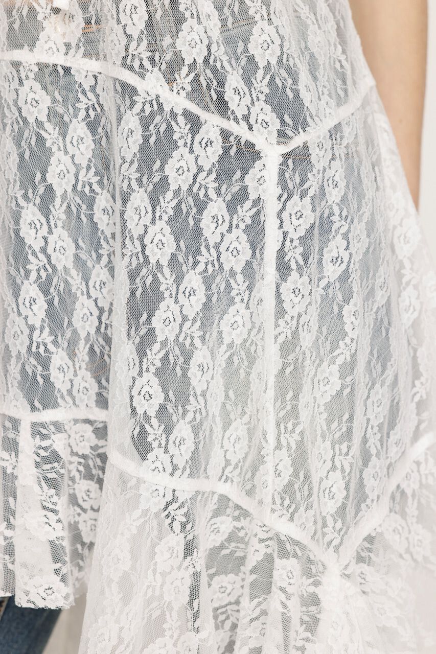 SLY「HEM DESIGN LACE FRILL L／トップス」|キャミソール|