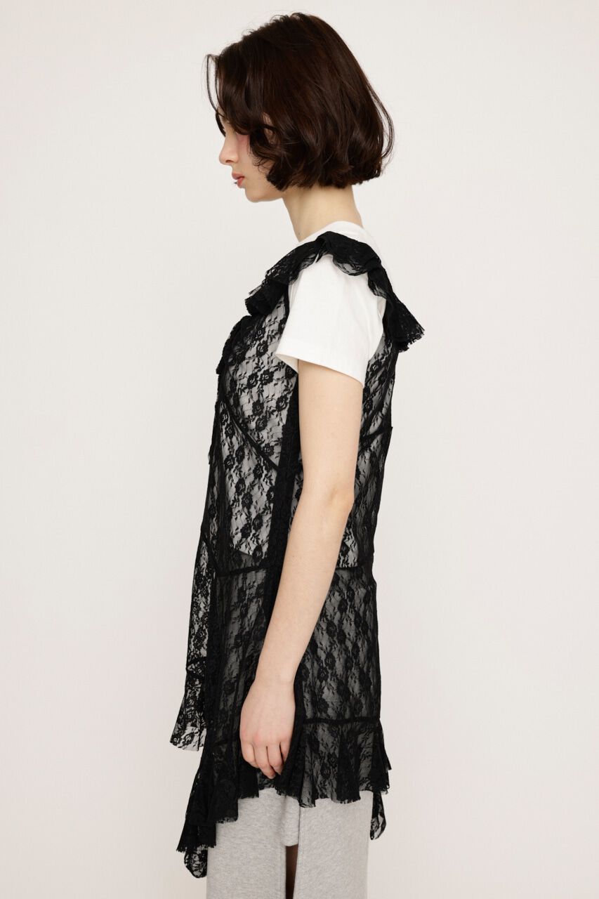 SLY「HEM DESIGN LACE FRILL L／トップス」|キャミソール|
