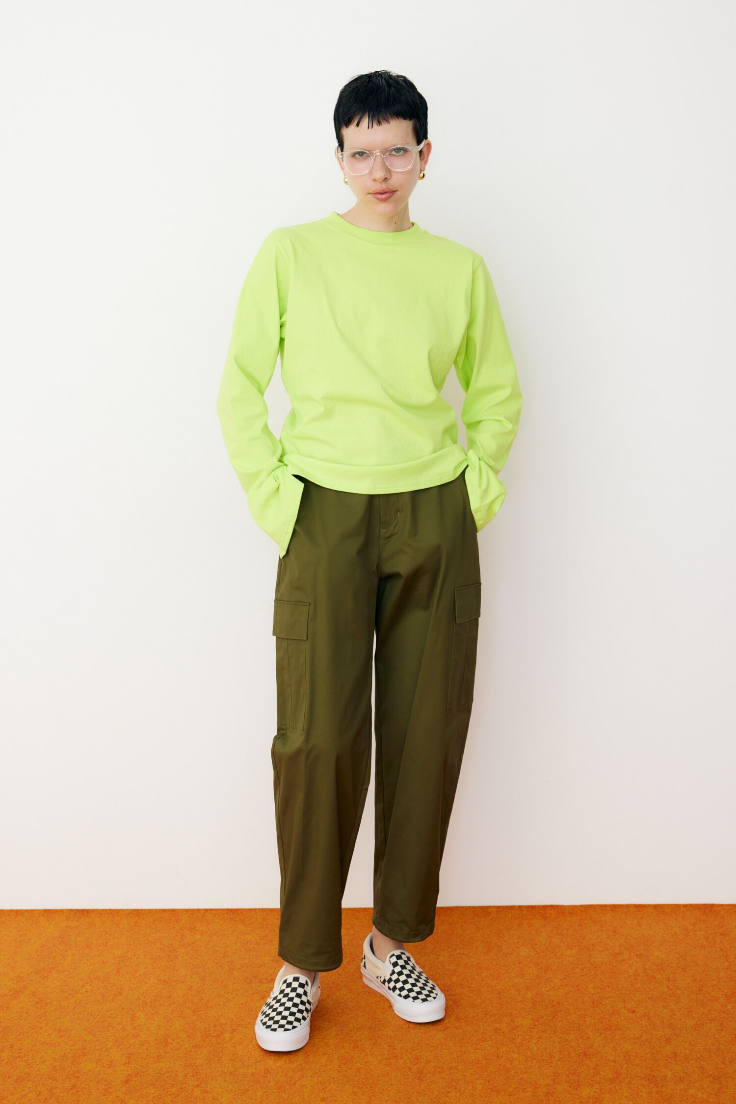 HeRIN.CYE「Back open gather tops」|Tシャツ・カットソー|