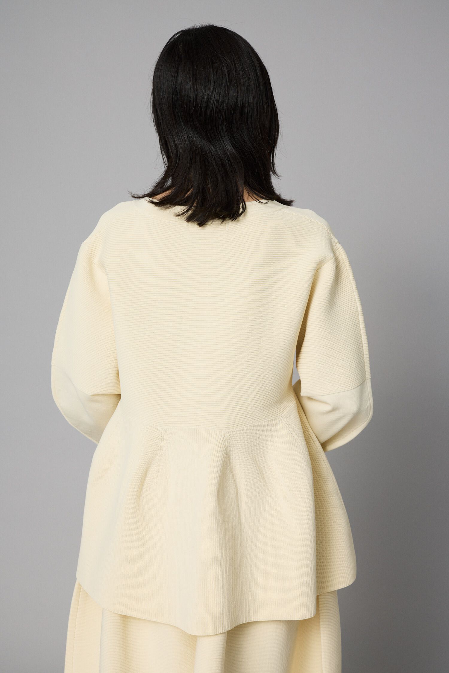 HeRIN.CYE「Jersey frill cardigan」|カーディガン|