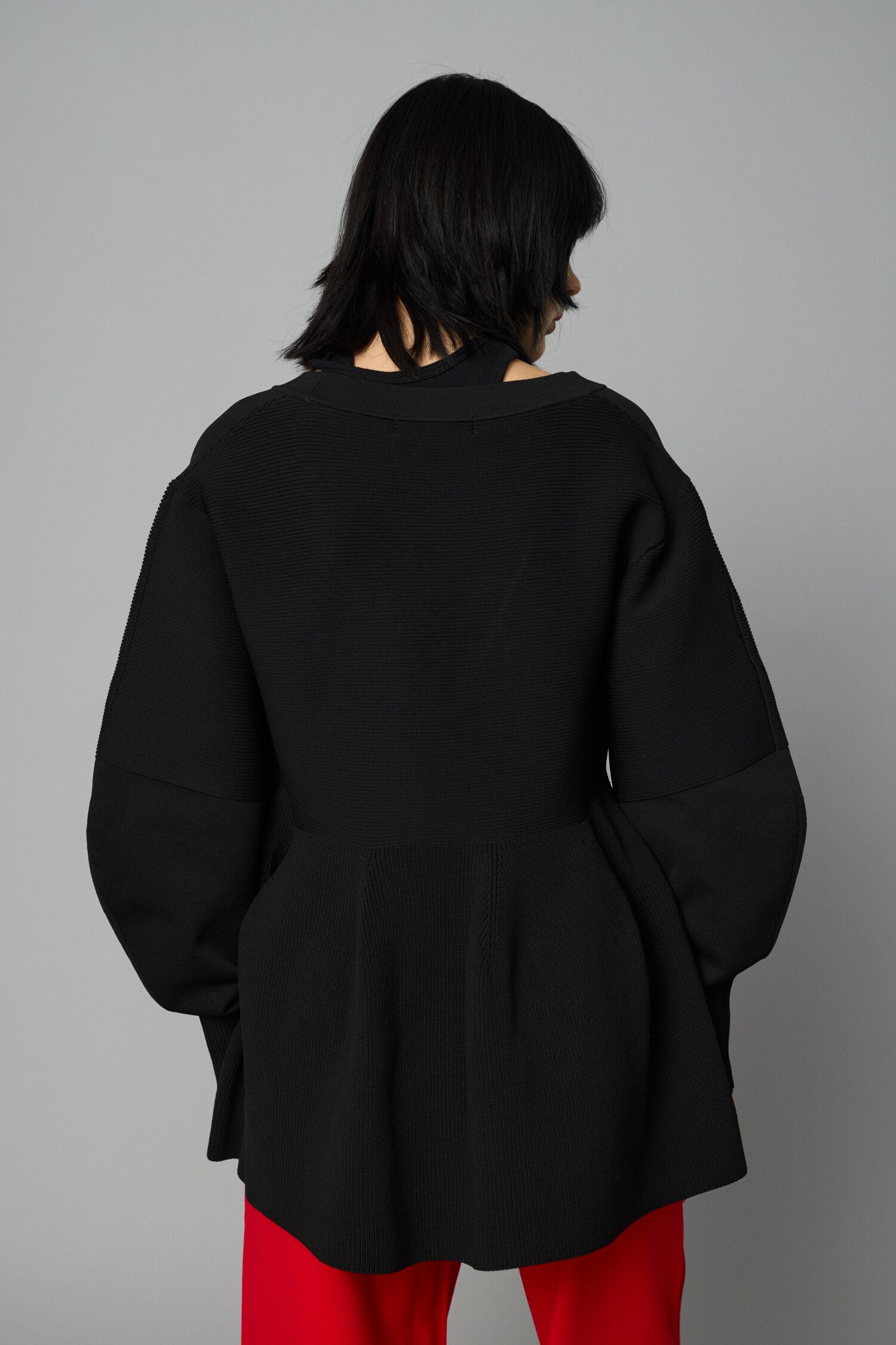 HeRIN.CYE「Jersey frill cardigan」|カーディガン|