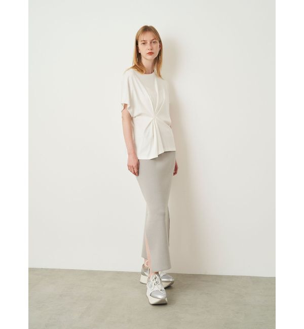 ELENDEEK「SIDE SLIT TIGHT KNIT SK」|スカート|