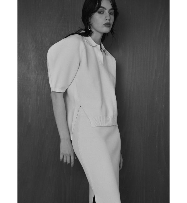 ELENDEEK「SIDE SLIT TIGHT KNIT SK」|スカート|