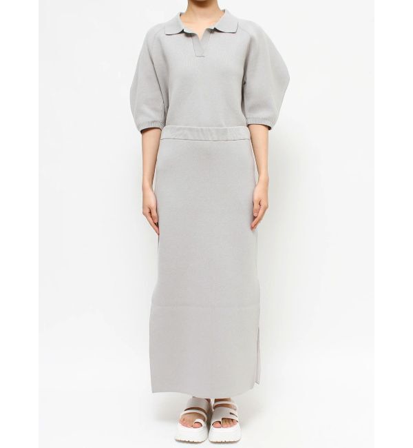 ELENDEEK「SIDE SLIT TIGHT KNIT SK」|スカート|