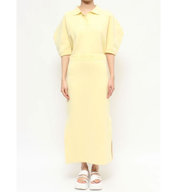 ELENDEEK「SIDE SLIT TIGHT KNIT SK」|スカート|