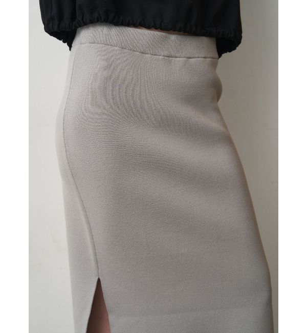 ELENDEEK「SIDE SLIT TIGHT KNIT SK」|スカート|