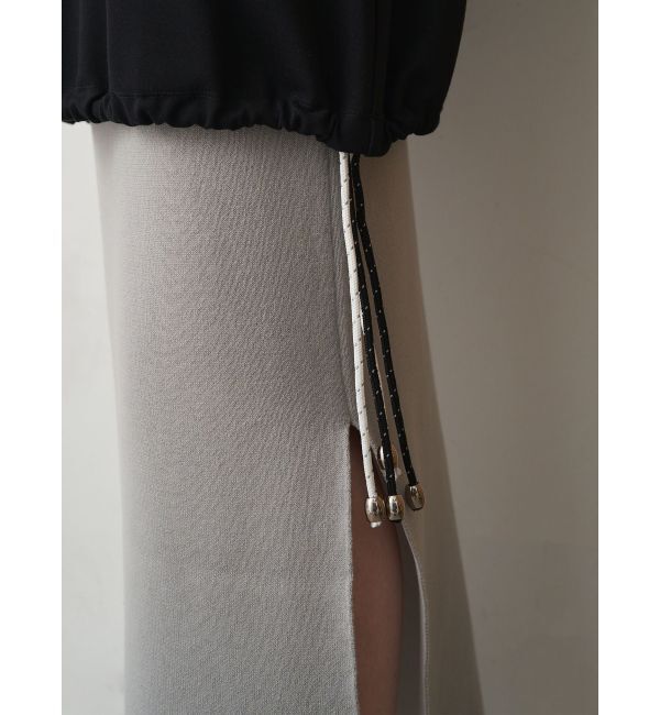 ELENDEEK「SIDE SLIT TIGHT KNIT SK」|スカート|