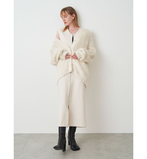 ELENDEEK「SUPER LONG SHAGGY CD」|カーディガン|