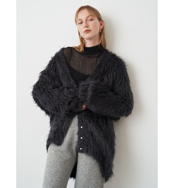 ELENDEEK「SUPER LONG SHAGGY CD」|カーディガン|