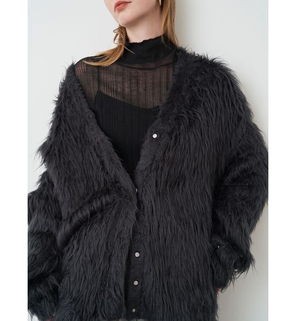 ELENDEEK「SUPER LONG SHAGGY CD」|カーディガン|