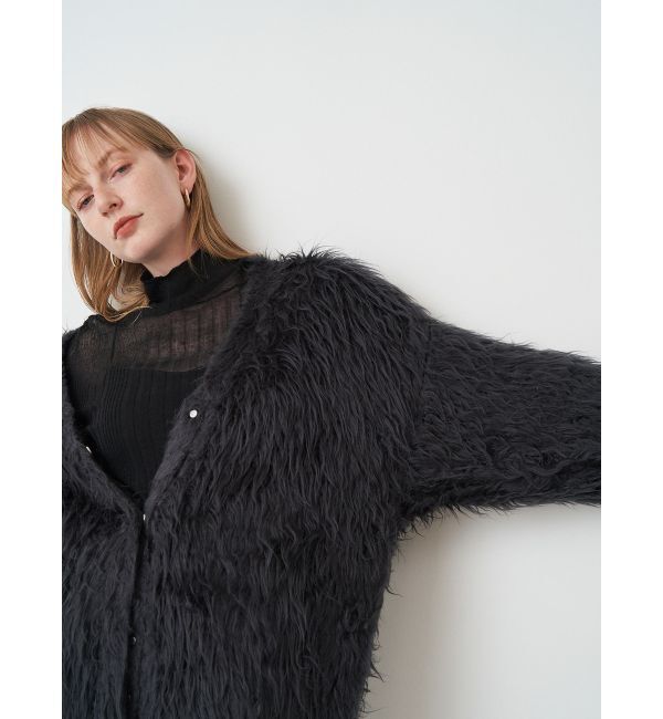 ELENDEEK「SUPER LONG SHAGGY CD」|カーディガン|