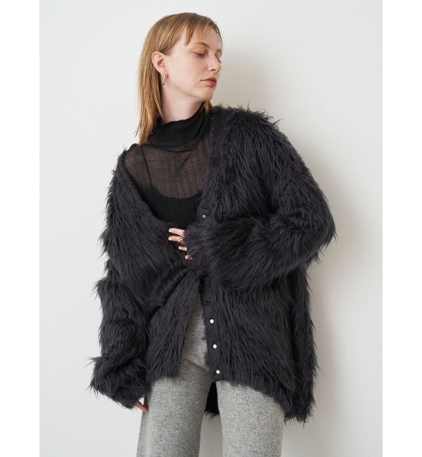 ELENDEEK「SUPER LONG SHAGGY CD」|カーディガン|