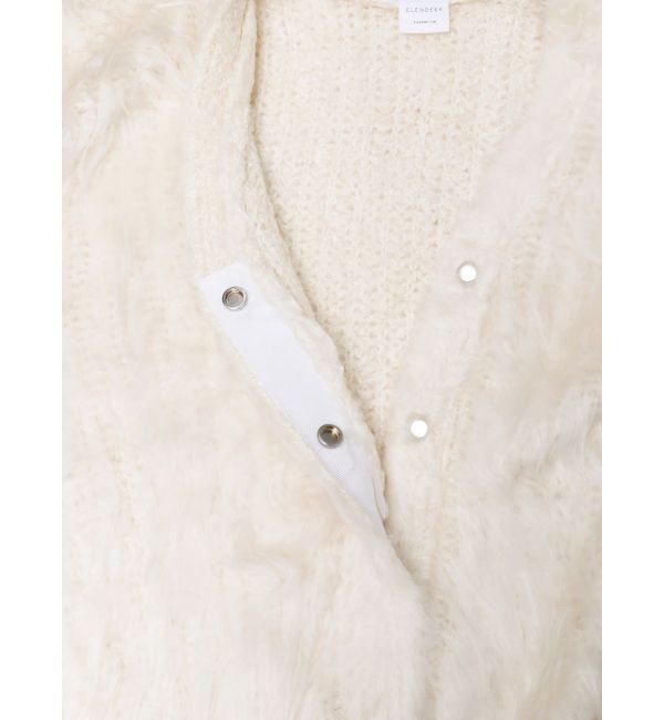 ELENDEEK「SUPER LONG SHAGGY CD」|カーディガン|