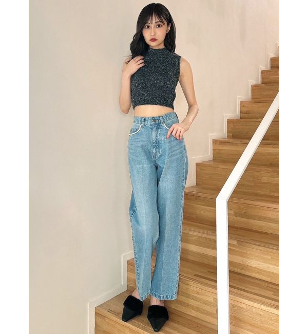 RESEXXY「パールポイントデニムパンツ」|デニム|