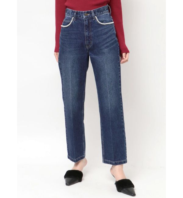 RESEXXY「パールポイントデニムパンツ」|デニム|