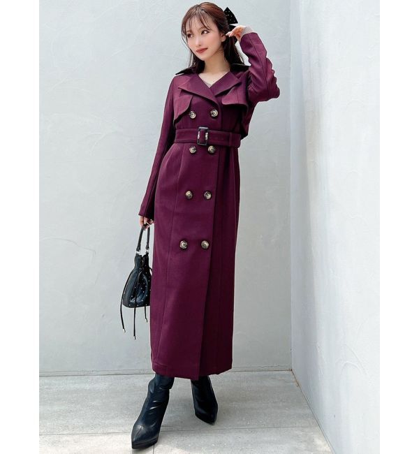 RESEXXY「Iラインテーラードコート」|チェスターコート|