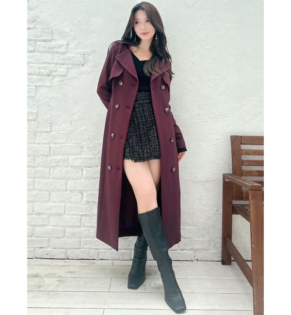 RESEXXY「Iラインテーラードコート」|チェスターコート|