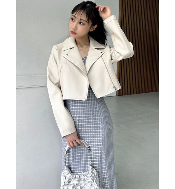 RESEXXY「フェイクレザーライダースジャケット」|ライダースジャケット|