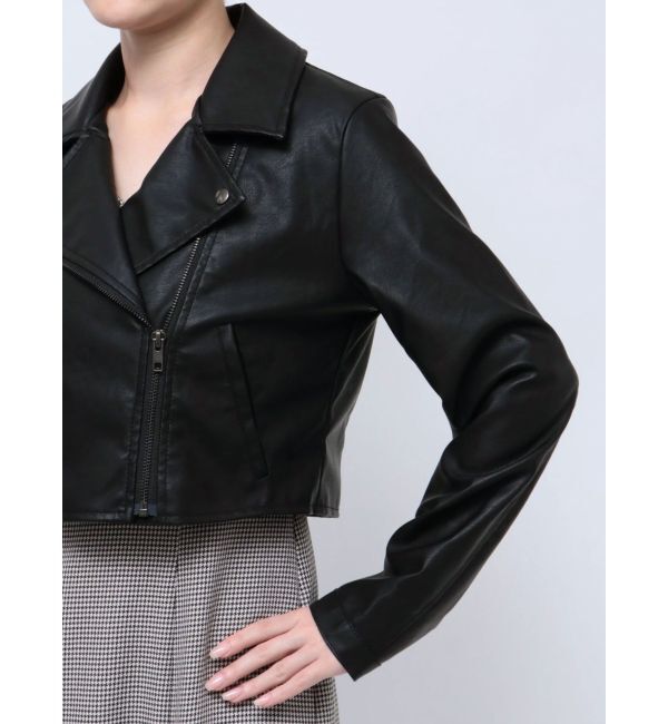 RESEXXY「フェイクレザーライダースジャケット」|ライダースジャケット|