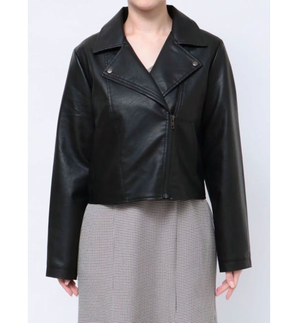 RESEXXY「フェイクレザーライダースジャケット」|ライダースジャケット|