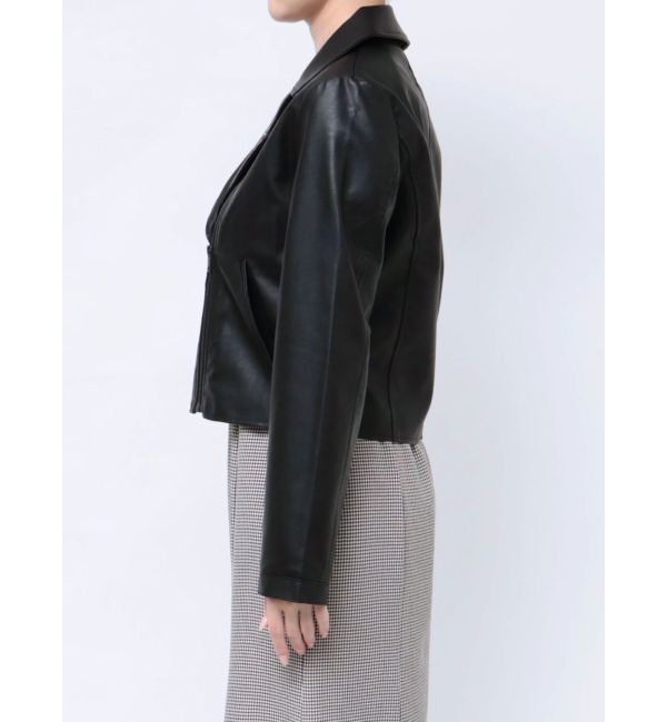 RESEXXY「フェイクレザーライダースジャケット」|ライダースジャケット|