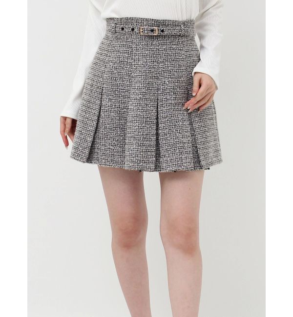 RESEXXY「ツイードプリーツミニスカート【セットアップ着用可能】」|スカート|