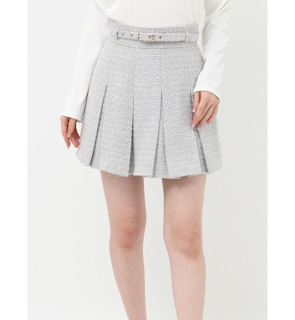 RESEXXY「ツイードプリーツミニスカート【セットアップ着用可能】」|スカート|