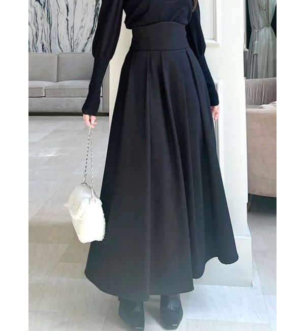 RESEXXY「ハイウエストコルセットスカート」|スカート|ブラック