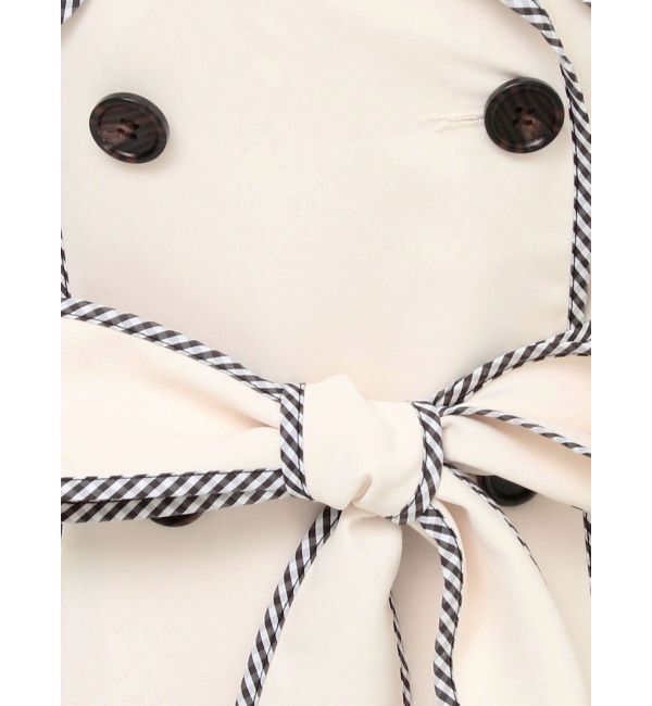 RESEXXY「パイピングデザインロングコート」|トレンチコート|