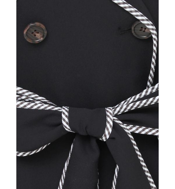 RESEXXY「パイピングデザインロングコート」|トレンチコート|