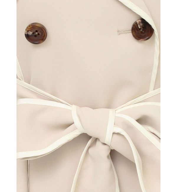 RESEXXY「パイピングデザインロングコート」|トレンチコート|