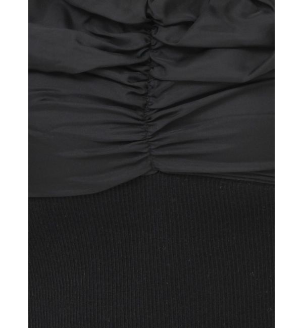 RESEXXY「フロントギャザーシアースリーブニット」|ニット・セーター|