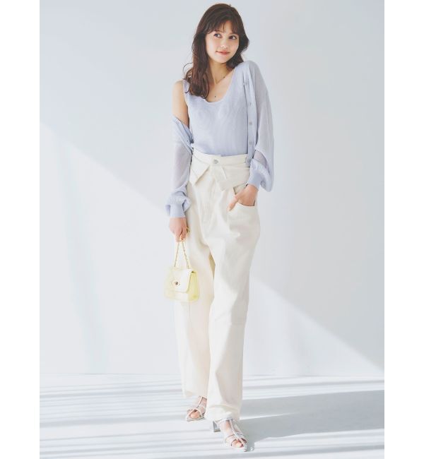 dazzlin「【CanCamタイアップ】カーブラインデニムパンツ」|デニム|