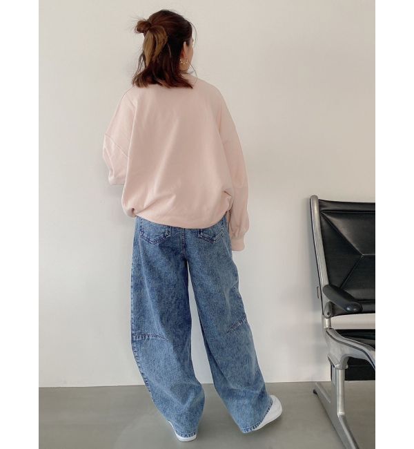 dazzlin「【CanCamタイアップ】カーブラインデニムパンツ」|デニム|