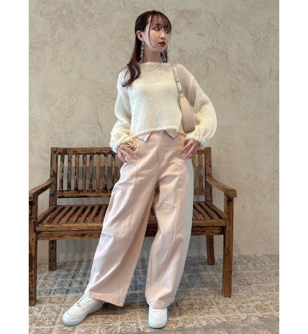 dazzlin「【CanCamタイアップ】カーブラインデニムパンツ」|デニム|