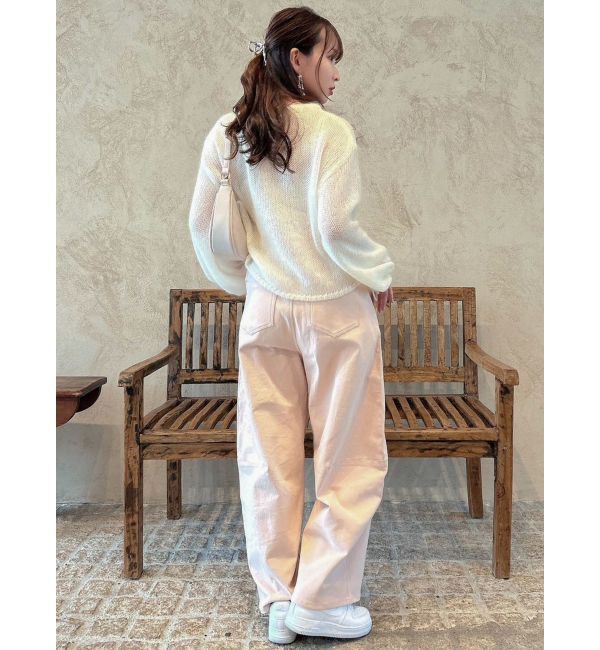 dazzlin「【CanCamタイアップ】カーブラインデニムパンツ」|デニム|