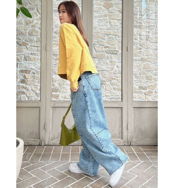 dazzlin「【CanCamタイアップ】カーブラインデニムパンツ」|デニム|