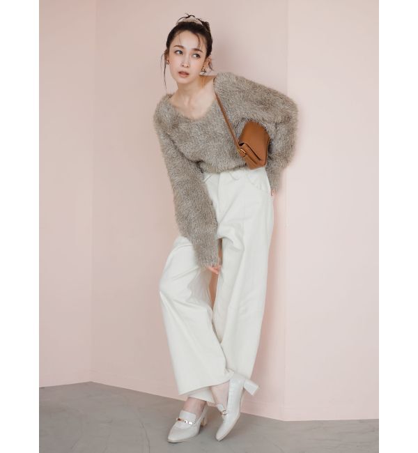 dazzlin「【CanCamタイアップ】カーブラインデニムパンツ」|デニム|