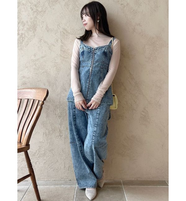 dazzlin「【CanCamタイアップ】カーブラインデニムパンツ」|デニム|