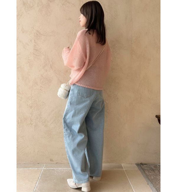 dazzlin「【CanCamタイアップ】カーブラインデニムパンツ」|デニム|