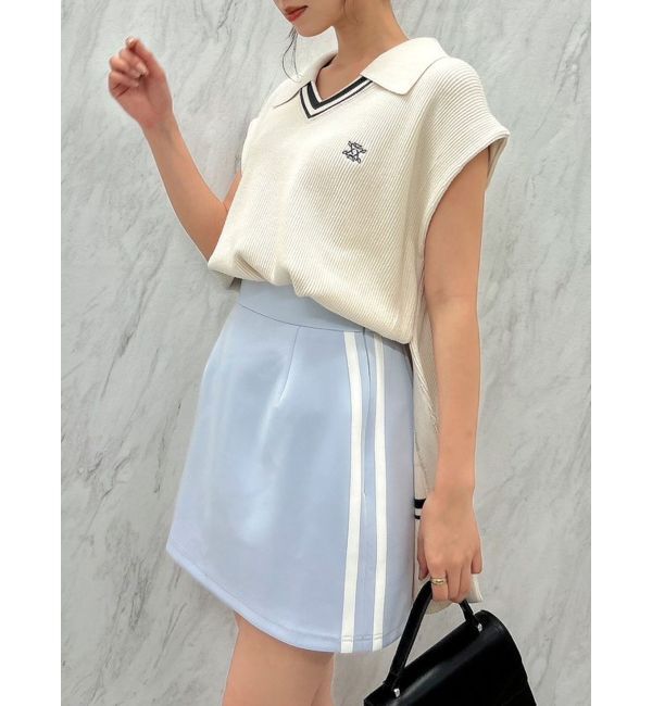 dazzlin「サイドラインミニスカート」|スカート|